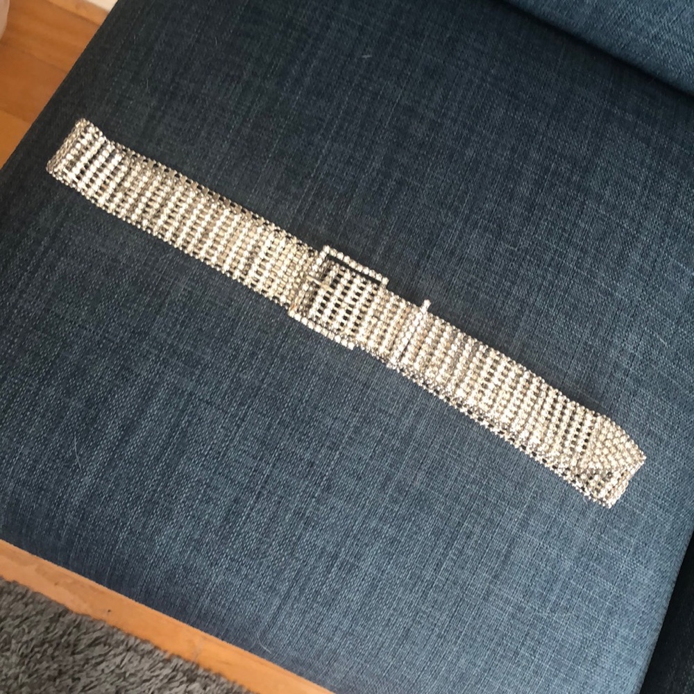 Adjustable rhinestone belt